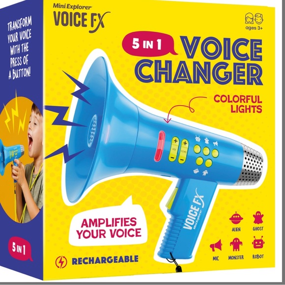 Voice FX 5-in-1 Blue Voice Changer - Picture 1 of 5